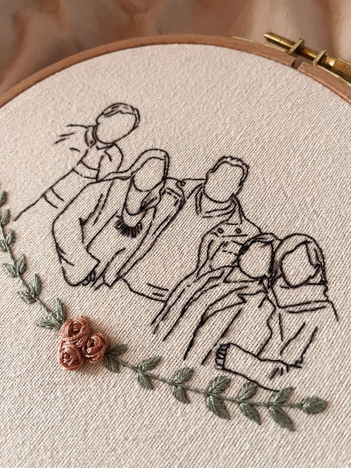 Embroidery Line Portrait