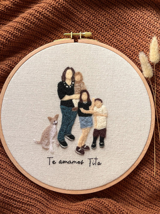 Family and Friends Felt Portrait